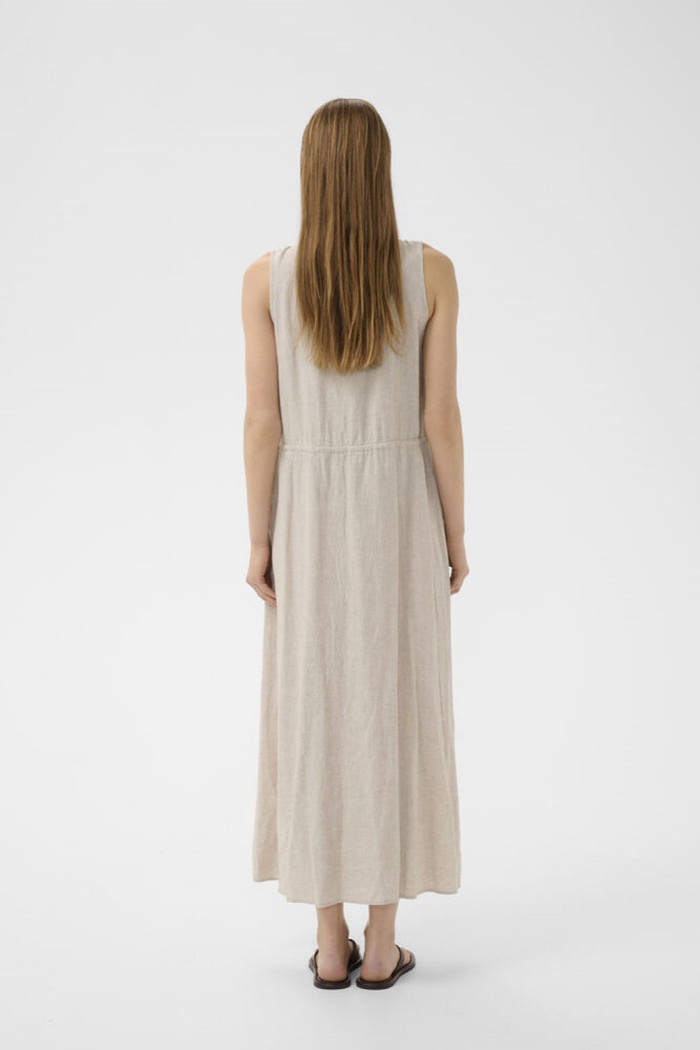 Rowan Linen Drawstring Dress