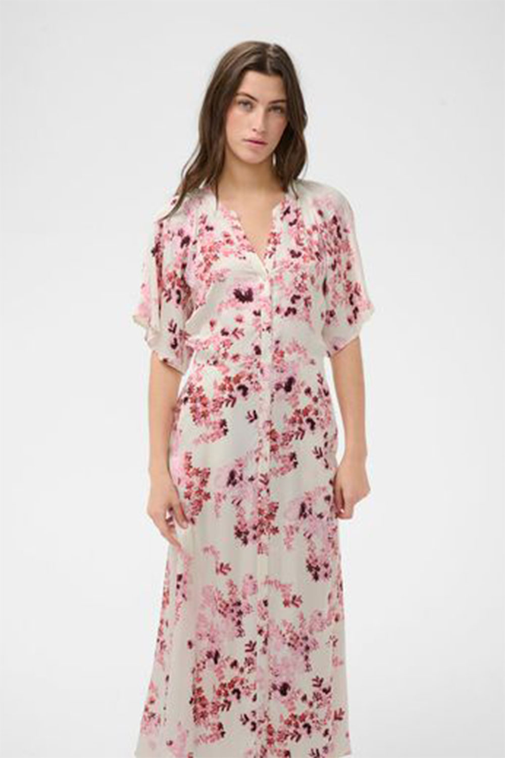Part Two : Pink Floral Flowing Dress