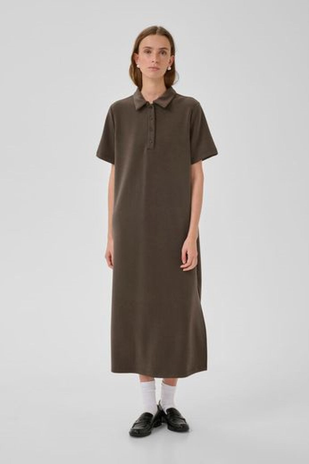 Long Polo Brown Dress