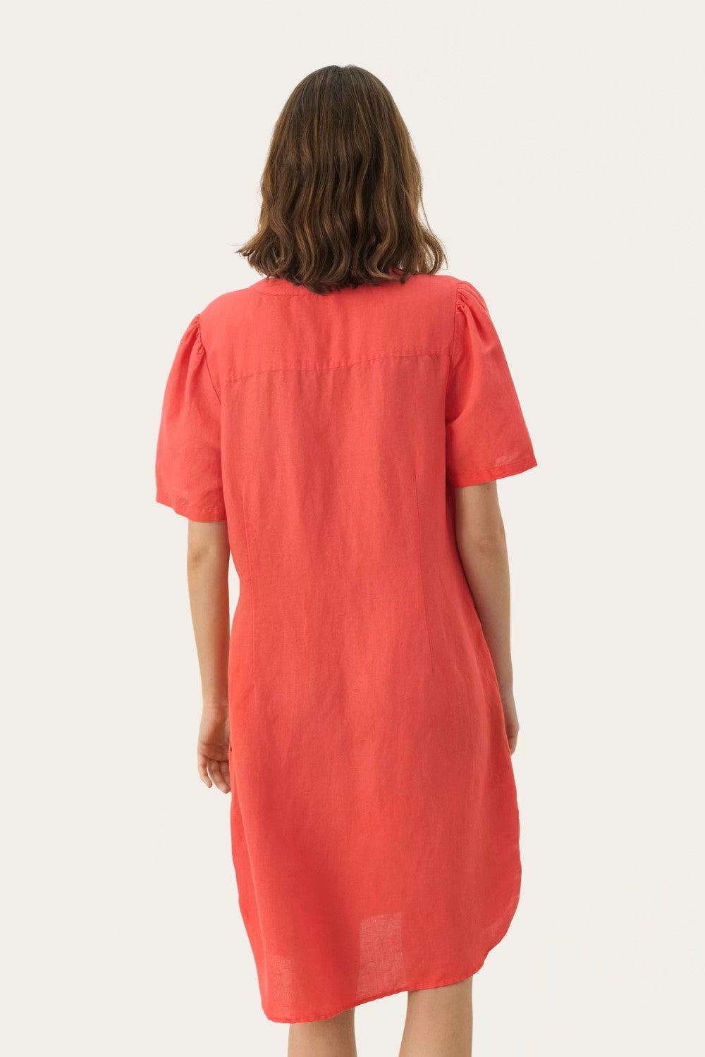 Part Two : Aminase Red Linen Dress