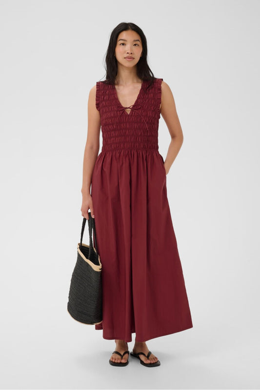 Borgnette Smocked Bodice Dress
